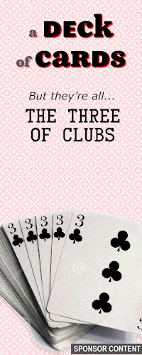 Cards but they're all the six of clubs