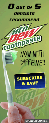 Mountain Dew toothpaste